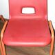 Paire de chaises vintage rouges
