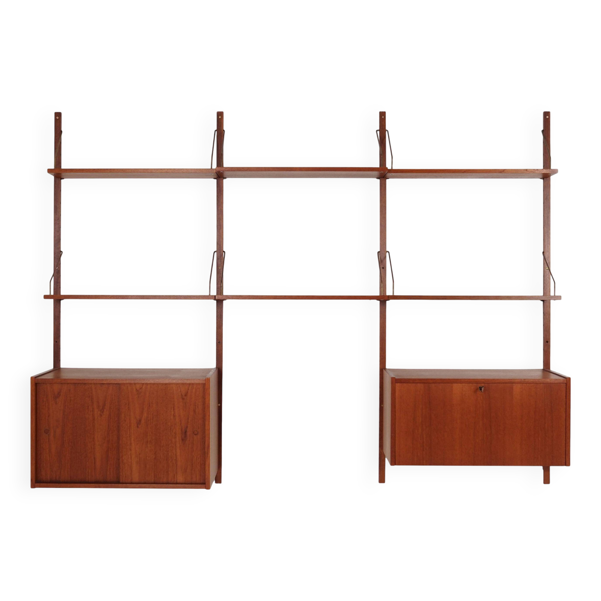 Teak shelving unit, Danish design, 1960s, production: Denmark