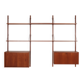 Teak shelving unit, Danish design, 1960s, production: Denmark