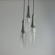 ANTIQUE CASCADE 3-BULB VINTAGE CHANDELIER