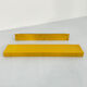Pair of yellow wall shelves by Gedy, 1970s