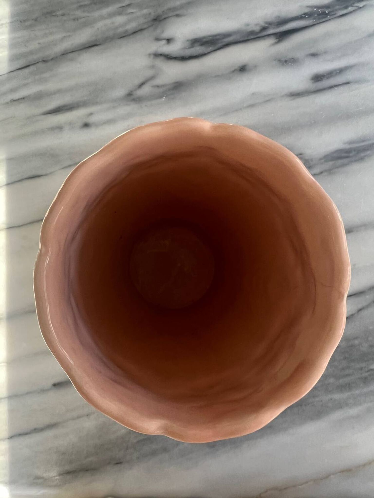 Pink ceramic vase