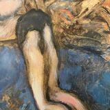 Tableau personnages à la piscine, XXe