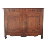 Louis XV walnut buffet from the 18th century.