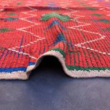 Tapis Marocain Boujad rouge - 145 x 226 cm