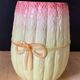 Vase barbotine décor botte d’asperges