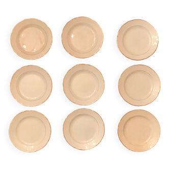 Set of 9 Villeroy & Boch dessert plates