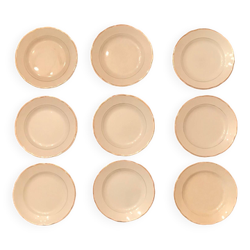 Lot de 9 assiettes à dessert Villeroy & Boch