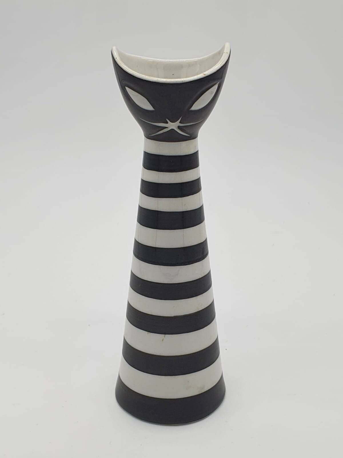 Statuetta Gatto di Janos Torok per Zsolnay, 1960