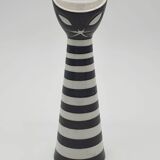 Statuetta Gatto di Janos Torok per Zsolnay, 1960