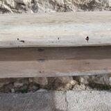 Bench, wooden banquette