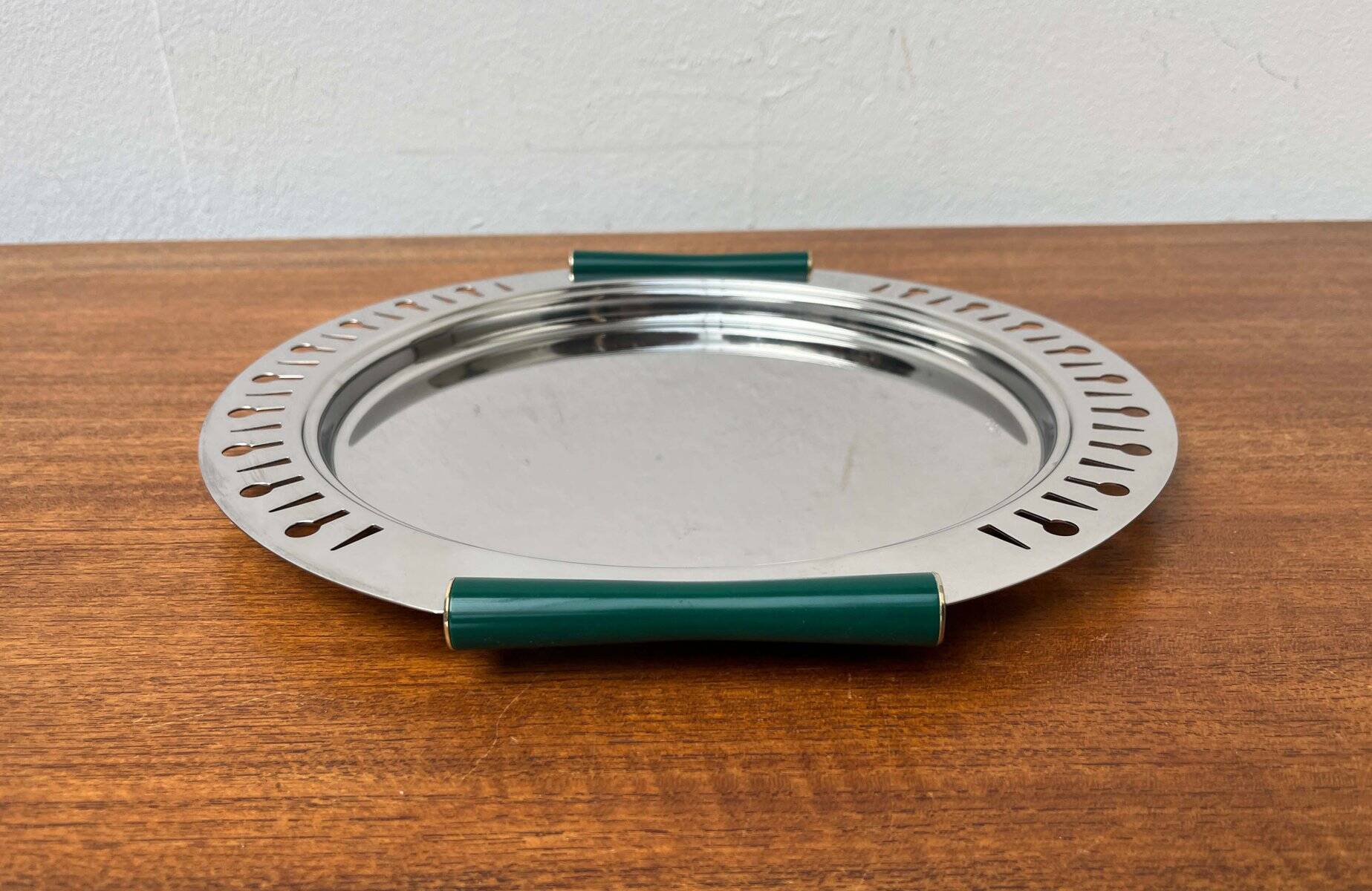 Postmodern Metal Tray from Inoxbeck, Italy, 1980s