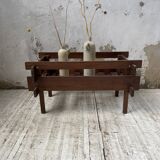 Small modernist oak planter from the 1950s