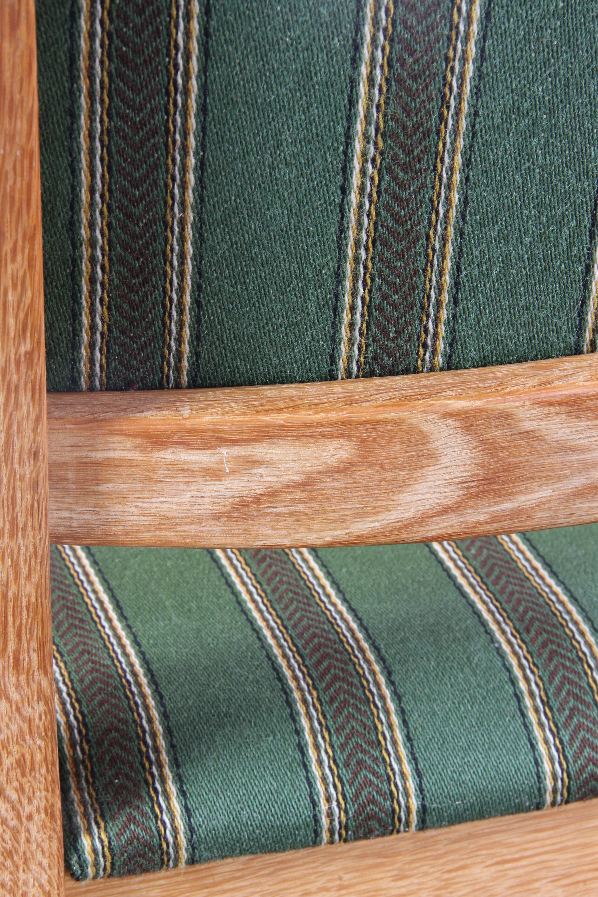 Vintage Danish Oak Dining Chairs, Henning Kjærnulf Style, 1960s, Set of 6