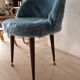 Fluffy blue chair