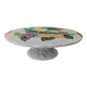 Barbotine footed tray
