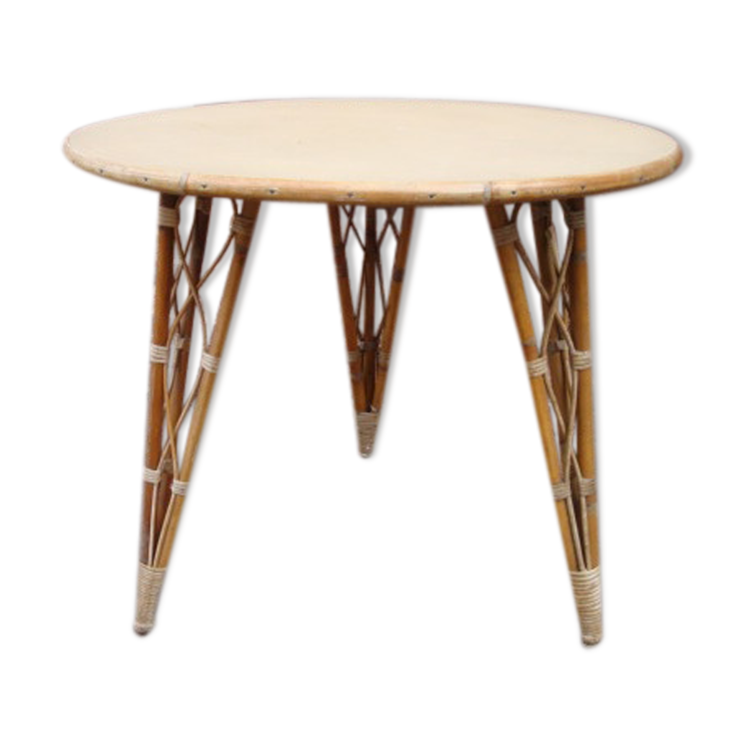 Table round rattan