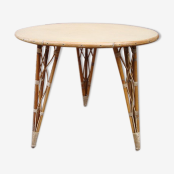 Table round rattan