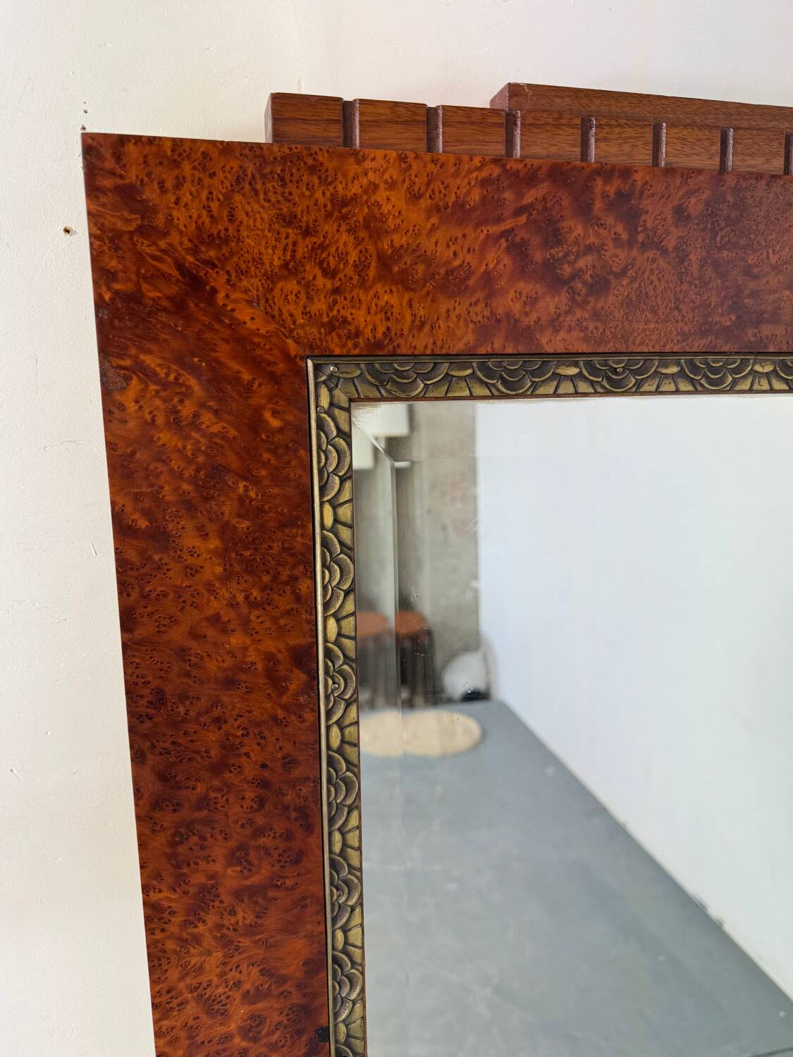 Grand miroir mural Art déco français, années 1930