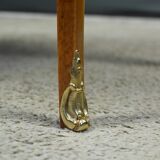 Small demi-lune jump commode in marquetry, transitional style between Louis XV and Louis XVI – early 20th century.