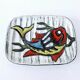 Small Vintage Ceramic Hand Painted Fish Serving Presentation Dish