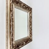 Miroir mural ancien à facettes, France