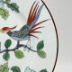 6 porcelain plates from Paris for Tiffany & Co, bird and peonies.