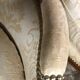 Armchairs Louis XV style carved walnut and fabric