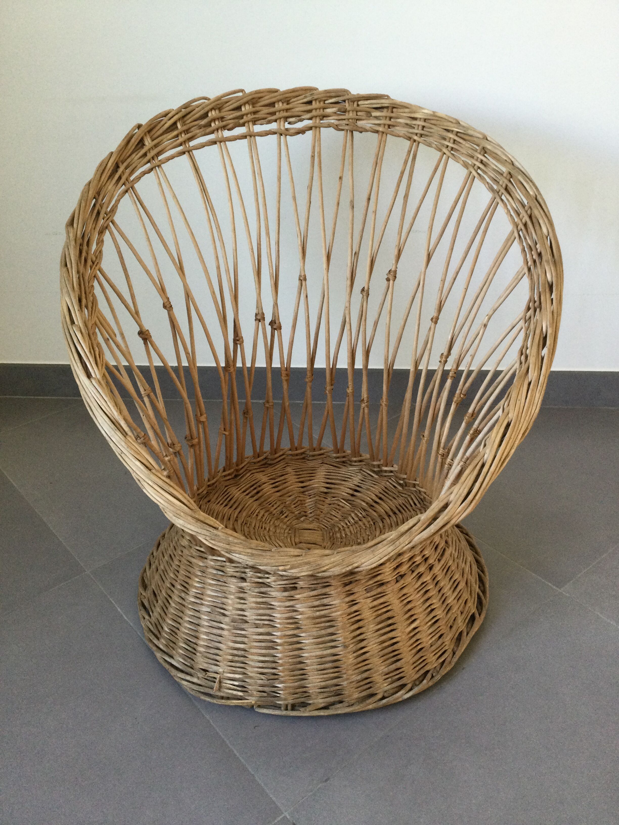 Rattan armchair