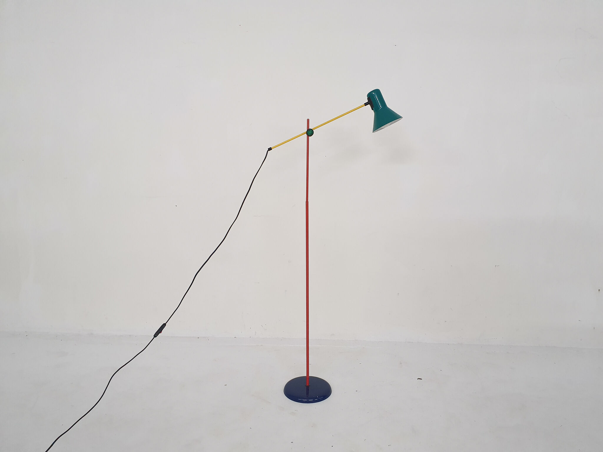 Veneta Lumi metal floor lamp, italy 1990's