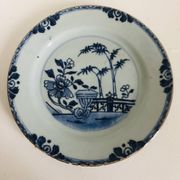 Blue and white porcelain plate from China