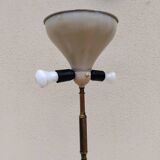 Lampadaire vintage marbre tissu année 50