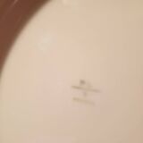 Two white and gold porcelain fruit bowls PLV France