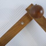 Vintage pine accordion coat rack