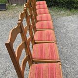 Table monastère en chêne massif avec 8 chaises