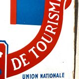 Old enamelled plate tourist restaurant