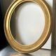 Large antique oval frame gilded wood 46  cm x 40 cm