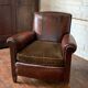 Fauteuil en cuir français, modèle Normandy, vers les années 1920