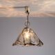 Murano glass pendant with chromed details