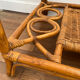 Vintage bamboo and rattan table