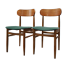 Ensemble de deux chaises vintage Gessef Consorzio Sedie Friuli, années 60