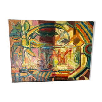 Still life by Mario Faustino Lafetat