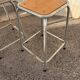 Duo gray industrial stools