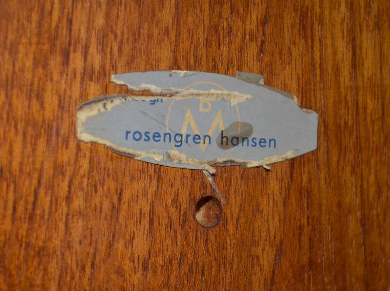 Enfilade Danoise Henry Rosengren Hansen en palissandre de Rio, 1950