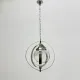 Mid-century glass sphere hanging pendant glass lamp design 1970’s space age Italy