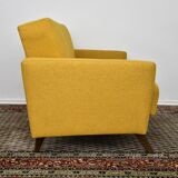 Yellow Folding sofa, daybed, 1960s