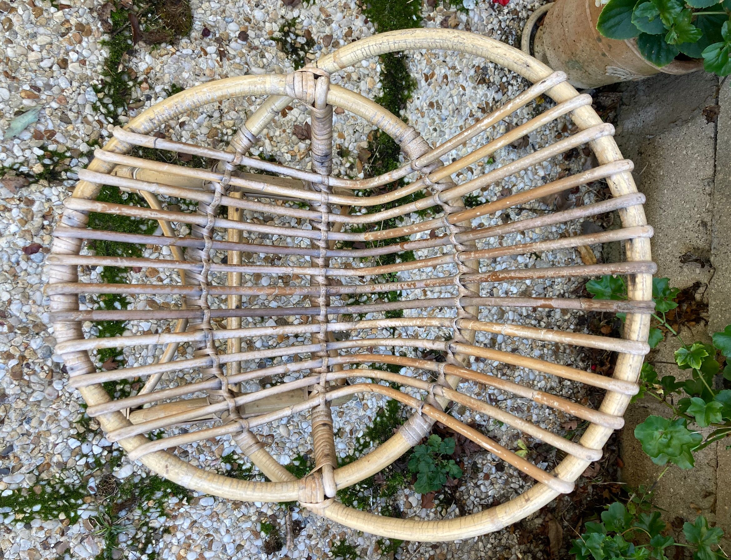 Rattan armchair for vintage children