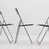 Set of three folding mid-century chairs from Sweden, 1970s