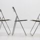 Set of three folding mid-century chairs from Sweden, 1970s