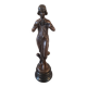 Art Nouveau bronze female sculpture
